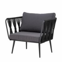 Billede af Bloomingville Pavone Loungestol SH: 40 cm - Sort