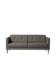 Billede af FDB Møbler Firhøj 2,5 Pers Sofa L: 198 cm - MLF61/Grå