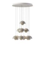 Billede af &Tradition Flowerpot VP10 Chandelier 10 Pendler - Grey Beige