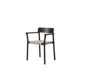 Billede af &Tradition Betty TK9 Armchair  - Black Lacquered Ash/Natural Webbing