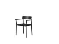 Billede af &Tradition Betty TK9 Armchair SH: 46 cm - Black Lacquered Oak/Black Webbing