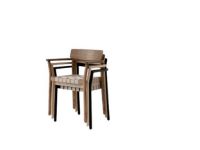 Billede af &Tradition Betty TK9 Armchair SH: 46 cm - Black Lacquered Oak/Black Webbing