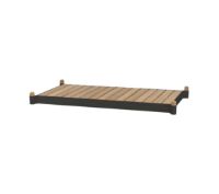 Billede af Cane-line Outdoor Sticks Plantekasse Bænk L: 100 cm - Lava Grey/Teak