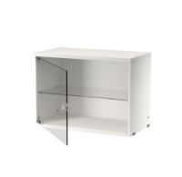 Billede af String Furniture Display Cabinet With Swing Glass Door 58x42 cm - White OUTLET