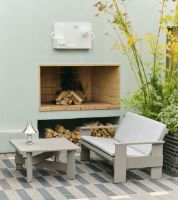 Billede af HAY Crate Folding Cushion For Crate Lounge Sofa 98,5x125 cm - Sky Grey OUTLET