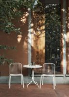 Billede af &Tradition Thorvald SC96 Space Copenhagen Cafe Table + SC94 Side Chair Havemøbelsæt - Ivory