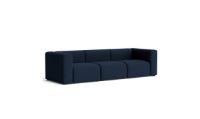 Billede af HAY Mags 3 Seater Combination 1 L: 268,5 cm - Flamiber Dark Blue J4/Black Stained Beech