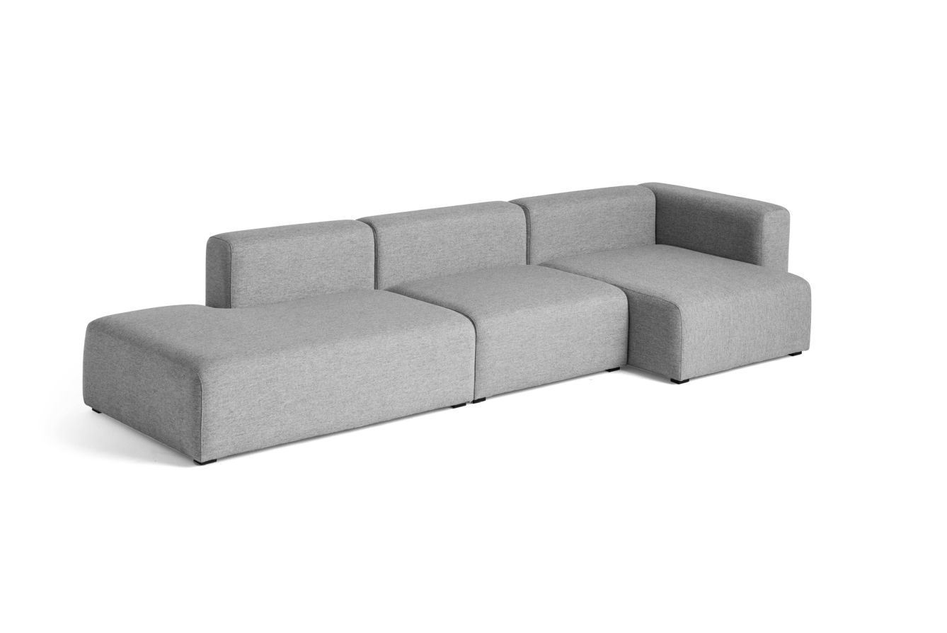 Billede af HAY Mags 3 Seater Combination 5 L: 338 cm - Right End - Hallingdal 130/Black Stained Beech