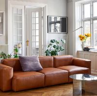Billede af HAY Mags Soft 3 Seater Combination 1 L: 278,5 cm - Sense Cognac Leather