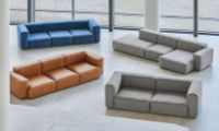 Billede af HAY Mags Soft 3 Seater Combination 4 Left End L: 331 cm - Sense Cognac Leather