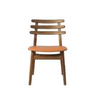 Billede af FDB Møbler J48 Stol Poul M. Volther - Røget Eg/Naturlakeret/Sevilla SV4003 Cognac Læder