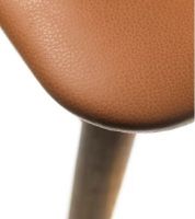 Billede af FDB Møbler J48 Stol Poul M. Volther - Røget Eg/Naturlakeret/Sevilla SV4003 Cognac Læder