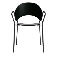 Billede af Please Wait To Be Seated Dosina Spisebordsstol m. Armlæn SH: 46 - Sort Eg