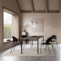 Billede af Please Wait To Be Seated Dosina Spisebordsstol m. Armlæn SH: 46 - Sort Eg