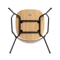 Billede af Please Wait To Be Seated Dosina Spisebordsstol m. Armlæn SH: 47 - Olieret Eg/Læder Polstring