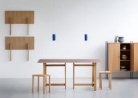 Billede af Moebe Rectangular Dining Table 160x90 cm - Burgundy