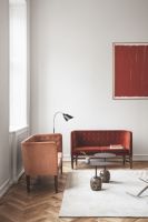 Billede af &Tradition Lato Coffee Table LN8 Ø: 40 cm - Black Steel/Emparador Marble