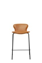 Billede af Bruunmunch PLAYchair Counter LowBack Fully Upholstered  - Sort/Basic Cognac Leather