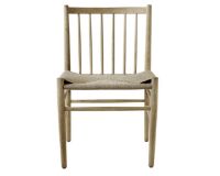 Billede af FDB Møbler J80 Jørgen Bækmark Stol  -  Lakeret Eg Natur/Flet 