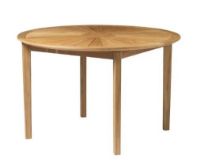 Billede af FDB Møbler M27 Sammen Rundt Havebord Ø: 120 cm - Massiv Teak/Natur Olieret