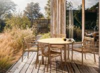 Billede af FDB Møbler M27 Sammen Rundt Havebord Ø: 120 cm - Massiv Teak/Natur Olieret