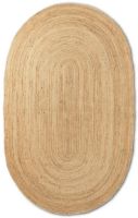Billede af Ferm Living Eternal Oval Jute Rug Large 230x340 cm - Natural