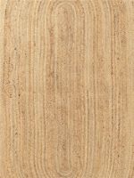 Billede af Ferm Living Eternal Oval Jute Rug Small 140x200 cm - Natural