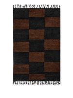 Billede af Ferm Living Mara Knotted Rug L 120x180 cm - Black/Chocolate