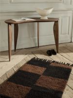 Billede af Ferm Living Mara Knotted Rug L 120x180 cm - Black/Chocolate