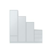 Billede af Montana Wardrobe System 02 186,3x190 cm - Oyster