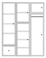 Billede af Montana Wardrobe System 04 186,3x142,8 cm - Mist