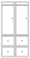 Billede af Montana Wardrobe System 05 188,4x95,2 cm - Oyster