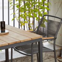 Billede af Mandalay Toscana Havebord L: 132 cm og 4 Verona Havestole - Antracit 