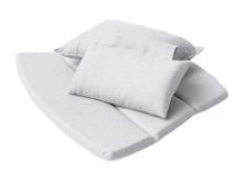 Billede af Cane-line Outdoor Breeze Highback stol hyndesæt - Light Grey