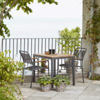 Billede af Mandalay Toscana Havebord L: 65 cm og 2 Verona Havestole - Antracit 