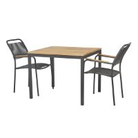 Billede af Mandalay Toscana Havebord L: 82 cm og 2 Verona Havestole - Antracit 