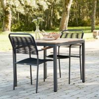 Billede af Mandalay Toscana Havebord L: 82 cm og 2 Verona Havestole - Antracit 