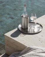 Billede af Blomus Peasy Tray Large Ø: 38 cm - Stainless Steel