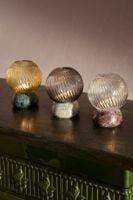 Billede af Design By Us Twist Of Marble Lysestage Ø: 11 cm - Moss/Amber