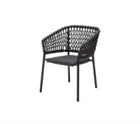 Billede af Cane-line Outdoor Ocean Stol, stabelbar - Dark Grey