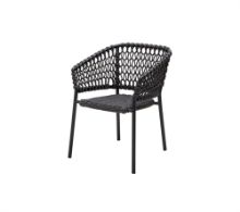 Billede af Cane-line Outdoor Ocean Stol, stabelbar - Dark Grey