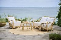 Billede af Sika Design Charlottenborg Exterior 2-Pers. Sofa B: 136 cm - Natur Alu-Rattan/Tempotest Mocca
