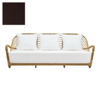 Billede af Sika-Design Charlottenborg Exterior 3-Pers. Sofa B: 199 cm - Natural Alu-Rattan/Tempotest Mocca