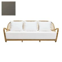 Billede af Sika-Design Charlottenborg Exterior 3-Pers. Sofa B: 199 cm - Natural Alu-Rattan/Tempotest Taupe