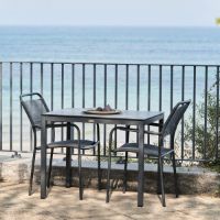 Billede af Mandalay Elba Havebord L: 65 cm og 2 Verona Havestole - Antracit 