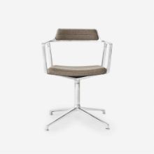 Billede af Vipp 452 Swivel Stol Gliders u. Hjul  - Aluminium/Dark Sand