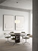 Billede af Vipp 452 Swivel Stol Gliders u. Hjul  - Aluminium/Dark Sand