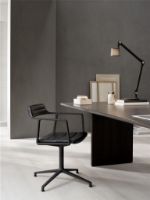 Billede af Vipp 452 Swivel Stol Gliders u. Hjul  - Aluminium/Dark Sand