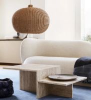 Billede af Ferm Living Distinct Coffee Table 35x100 cm - Travertine 