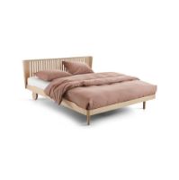 Billede af Auping Noa Sengeramme inkl. Milled hovedgærde og høje hjul 140x200 cm - Balanced Oak 